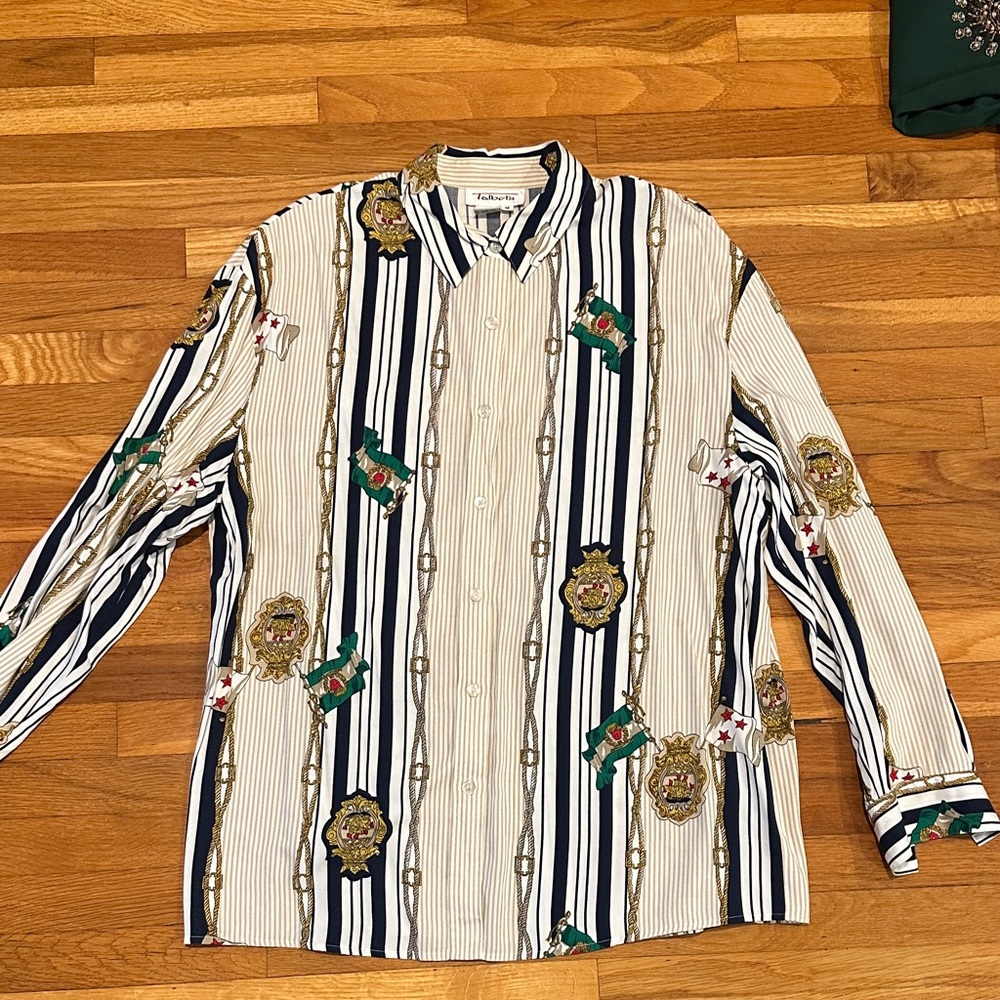VTG Patterned Button-Down Shirt